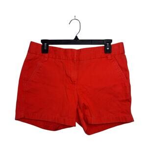 JCrew Blood Orange Broken Chino Shorts